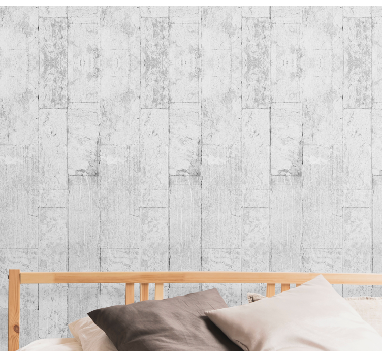 papel de parede betão Textura de concreto cinza - TenStickers