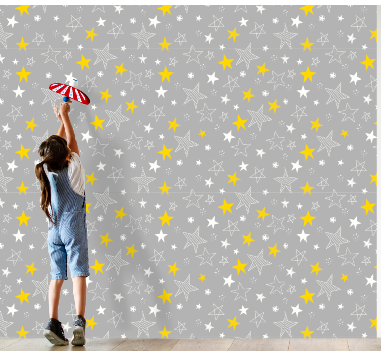 Papel de parede estrelas Estrelas pantone - TenStickers