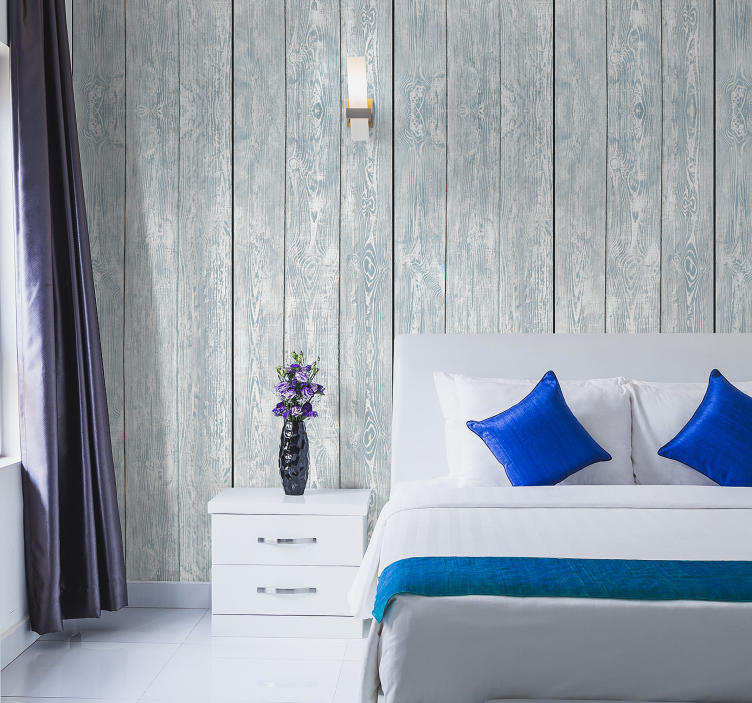 Papel de parede para quarto madeira charme - TenStickers