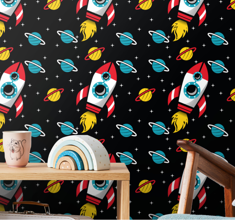 Papel de parede moderno Ao infinito e além - TenStickers