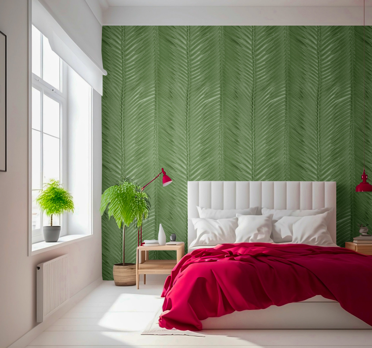 papel de parede moderno riscas tropicais modernas - TenStickers