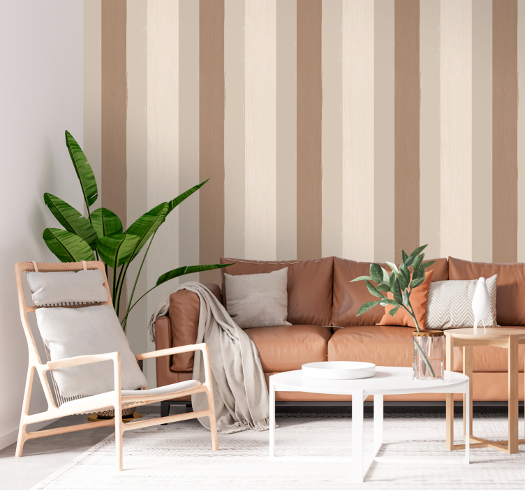 papel de parede vertical Cor de areia - TenStickers