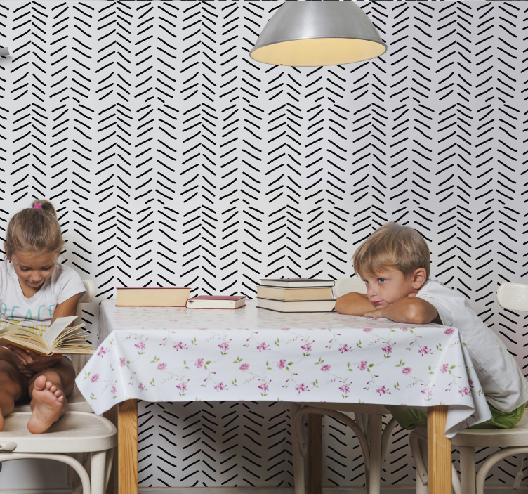 papel de parede vertical Tiras pintadas - TenStickers