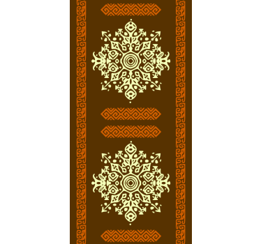 papel de parede quarto de casal mandalas douradas étnicas - TenStickers