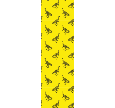 Papel de parede dinossauros aventura amarela - TenStickers