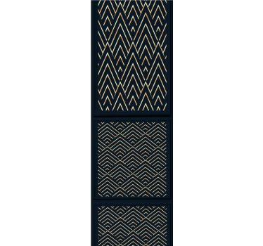 Papel de parede quarto de casal com linhas zigzag elegantes - TenStickers