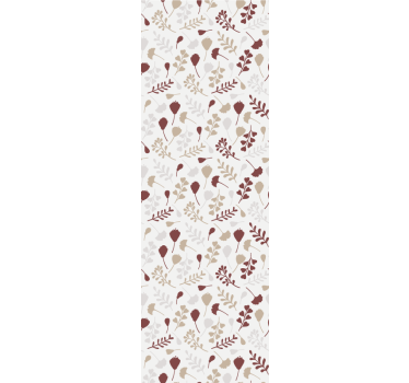 papel de parede floral arranjo de galhos marrons - TenStickers