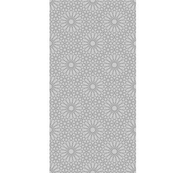 papel de parede floral estampa cinza chique - TenStickers