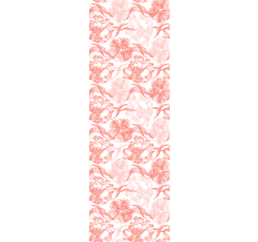 papel de parede floral sobreposição de flor suave - TenStickers