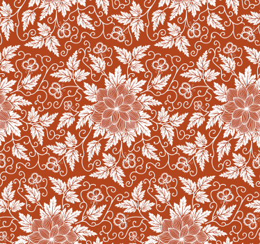papel de parede floral charmosa exibição bege - TenStickers