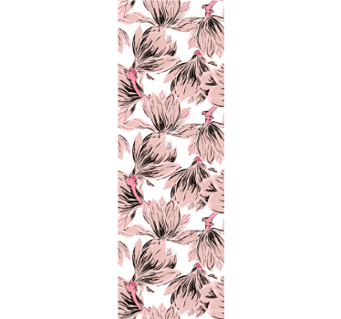 papel de parede floral flores rosas elegantes - TenStickers