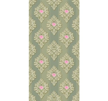 papel de parede floral acentos florais de rosas - TenStickers