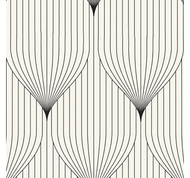 papel de parede quarto de casal pluma de decoração simétrica - TenStickers