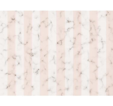 papel de parede quarto de casal mármore branco listrado - TenStickers