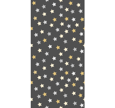 Papel de parede para quarto estrelas douradas kallax - TenStickers