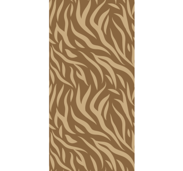 Papel de parede para quarto padrão tigre marrom e bege - TenStickers