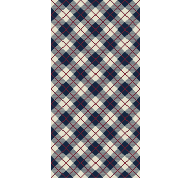 Papel de parede para quarto padrão xadrez escocês clássico - TenStickers