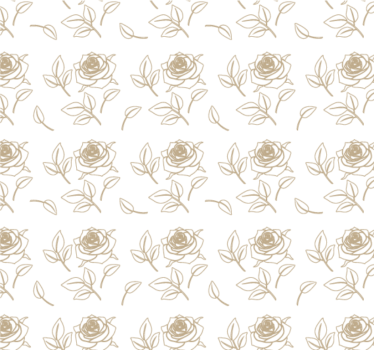 Papel de parede para quarto com padrão de rosas detalhado - TenStickers