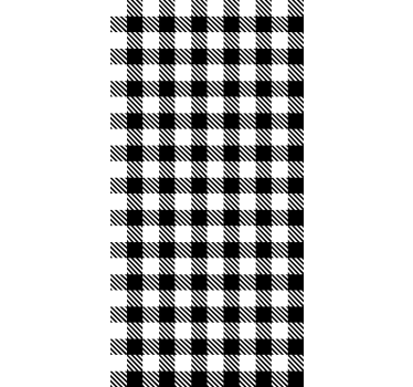 Papel de parede para quarto vichy preto e branco - TenStickers