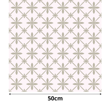 Papel de parede para quarto com padrão simples vintage - TenStickers