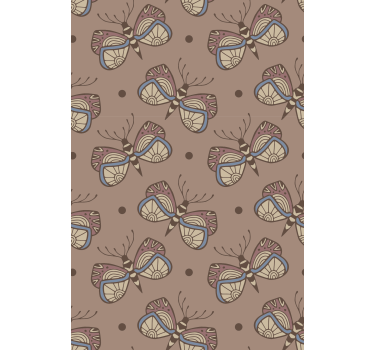 Papel de parede para quarto borboleta vintage inspiradora - TenStickers