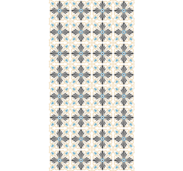 Papel de parede para quarto azulejos botânicos retrô - TenStickers