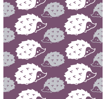 Papel de parede para quarto com motivo de ouriço adorável - TenStickers