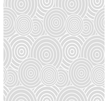 Papel de parede para quarto com padrão de linhas circulares - TenStickers