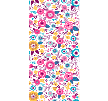 Papel de parede para quarto motivação botânica vibrante - TenStickers