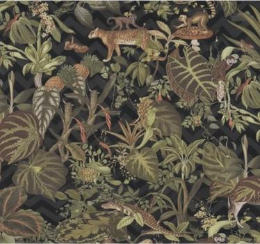 Papel de parede quarto de casal animais da selva - TenStickers