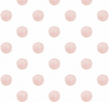 Papel de parede quarto de casal poá aquarela blush - TenStickers