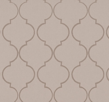 Papel de parede quarto de casal efeito linho taupe - TenStickers