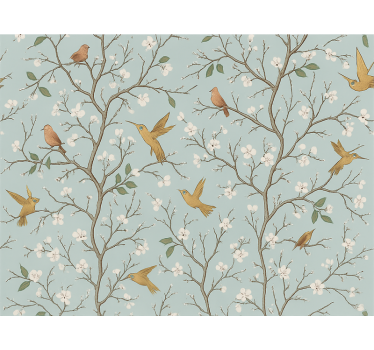 Papel de parede quarto de casal primavera elegante - TenStickers