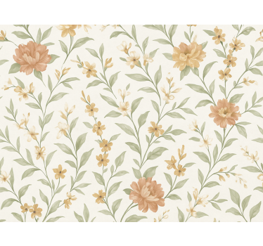 Papel de parede quarto de casal flor asiática - TenStickers