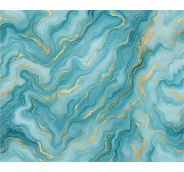 Papel de parede quarto de casal mármore azul claro - TenStickers