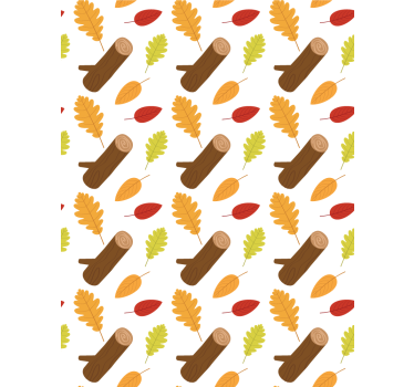 Papel de parede floral árvores multicoloridas - TenStickers