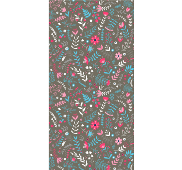 Papel de parede floral estampa floral colorida - TenStickers