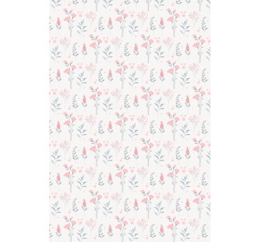 Papel de parede floral flores de cerejeira rosa - TenStickers