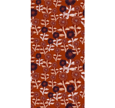 Papel de parede floral design abstrato de girassol africano - TenStickers