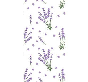 Papel de parede floral planta de lavanda provençal - TenStickers