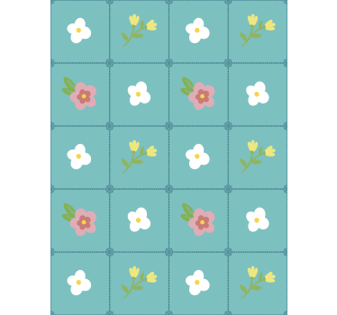 Papel de parede floral estilo vintage encantador - TenStickers