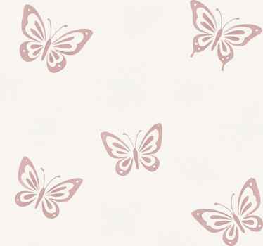 Papel de parede para quarto borboleta flutuante divertida - TenStickers