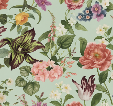 Papel de parede para quarto flores coloridas da primavera - TenStickers