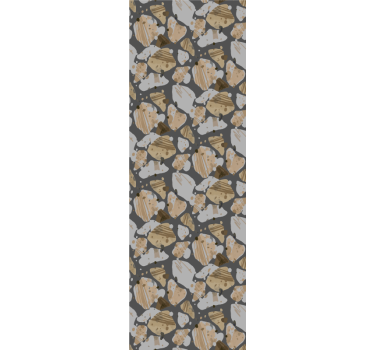 Papel de parede para quarto padrão cimento terrazzo - TenStickers
