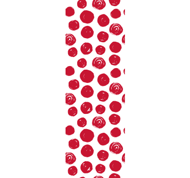 Papel de parede para quarto com estampa de bolinhas grandes - TenStickers
