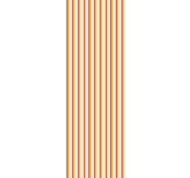 Papel de parede para quarto padrão listrado pastel retrô - TenStickers