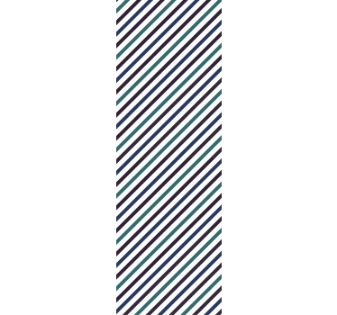 Papel de parede para quarto listras diagonais azuis - TenStickers