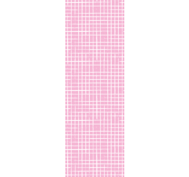 Papel de parede para quarto fundo rosa linhas brancas - TenStickers