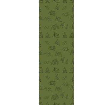Papel de parede para quarto montanhas em verde - TenStickers