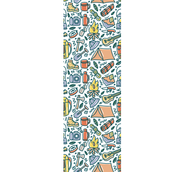 Papel de parede para quarto montanhas e acampamento - TenStickers
